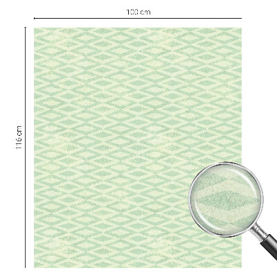Neprůhledná fólie na sklo dveří Zelené kosočtverce