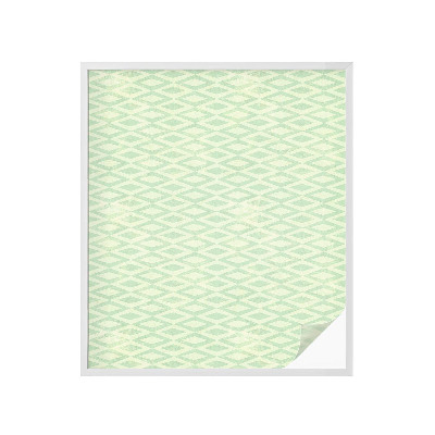 Neprůhledná fólie na sklo dveří Zelené kosočtverce