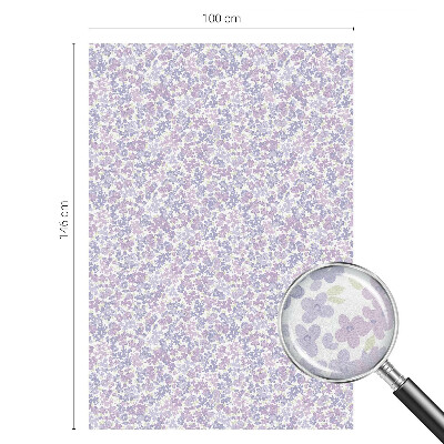 Dekorativní mléčná fólie na sklo Květinová lehkost