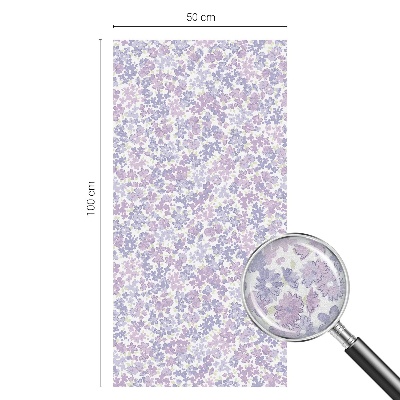 Dekorativní mléčná fólie na sklo Květinová lehkost