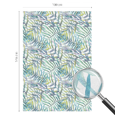 Privátní fólie na okno vitráž Tropický akvarel