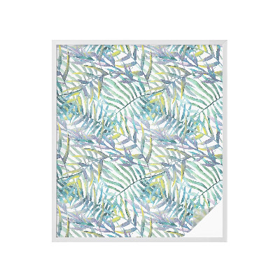 Privátní fólie na okno vitráž Tropický akvarel