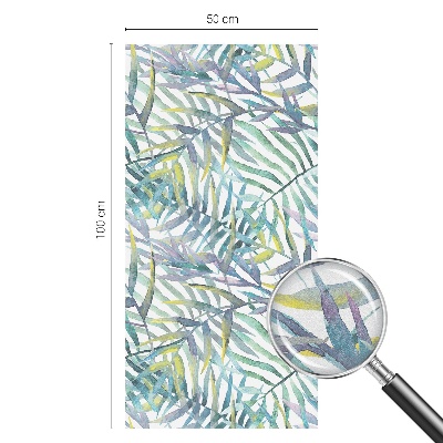 Privátní fólie na okno vitráž Tropický akvarel