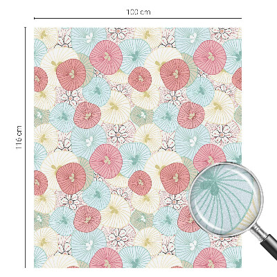 Neprůhledná fólie na sklo dveří Pastelové květiny