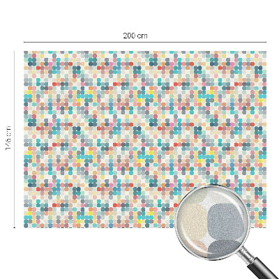 Privátní fólie na okno vitráž Barevné čtverce