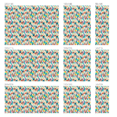 Privátní fólie na okno vitráž Barevné čtverce