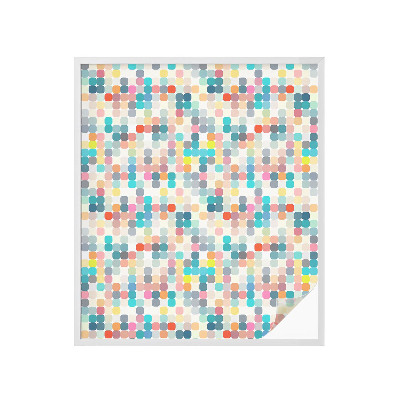 Privátní fólie na okno vitráž Barevné čtverce