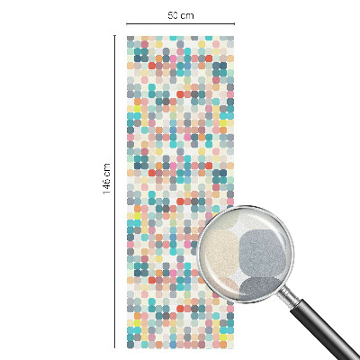 Privátní fólie na okno vitráž Barevné čtverce