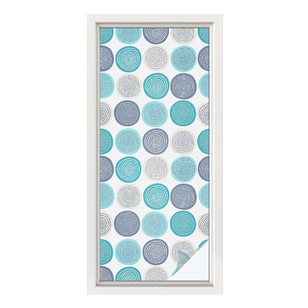 Protisluneční fólie na okna Geometrické kruhy