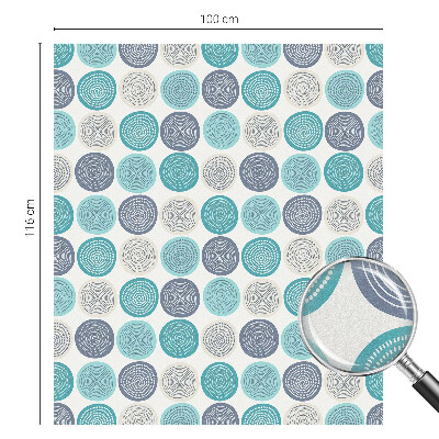 Protisluneční fólie na okna Geometrické kruhy