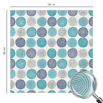 Protisluneční fólie na okna Geometrické kruhy