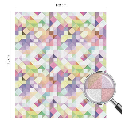 Dekorativní mléčná fólie na sklo Abstraktní mozaika