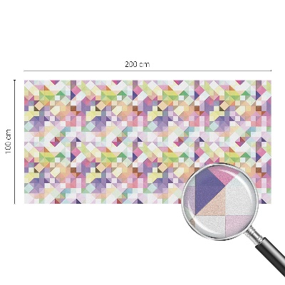 Dekorativní mléčná fólie na sklo Abstraktní mozaika