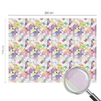 Dekorativní mléčná fólie na sklo Abstraktní mozaika