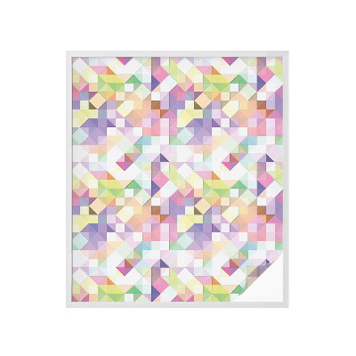 Dekorativní mléčná fólie na sklo Abstraktní mozaika