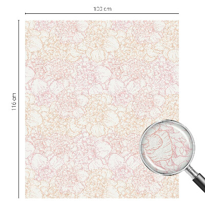 Privátní fólie na okno vitráž Květinová elegance