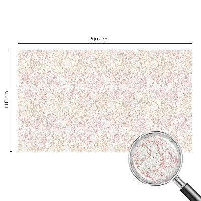 Privátní fólie na okno vitráž Květinová elegance