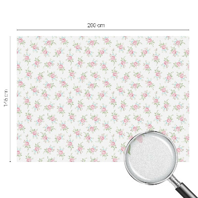 Dekorativní mléčná fólie na sklo Romantické růže