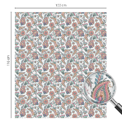 Neprůhledná fólie na sklo dveří Květinová elegance