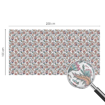 Neprůhledná fólie na sklo dveří Květinová elegance