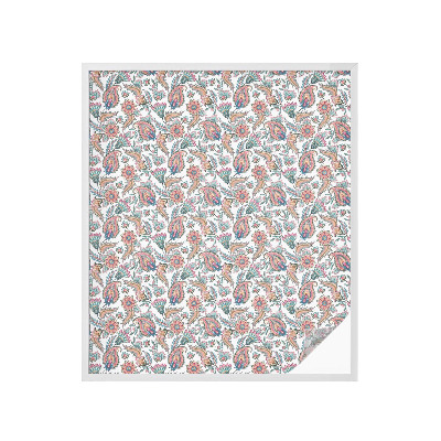 Neprůhledná fólie na sklo dveří Květinová elegance