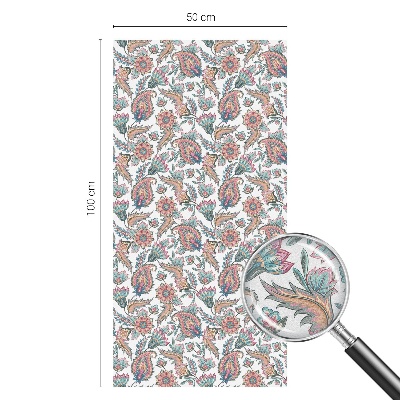 Neprůhledná fólie na sklo dveří Květinová elegance