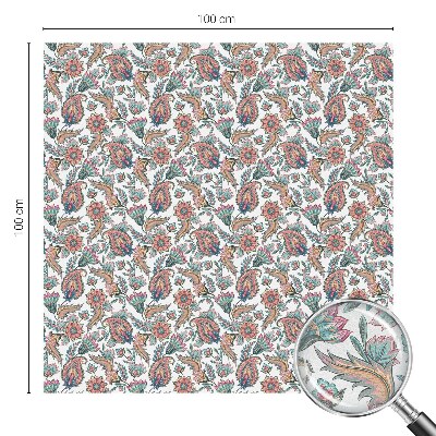 Neprůhledná fólie na sklo dveří Květinová elegance