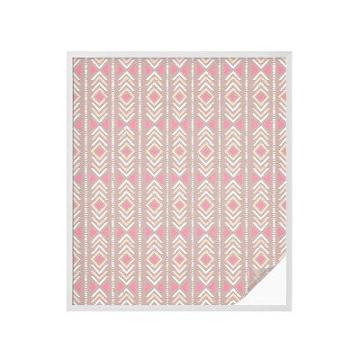 Dekorativní mléčná fólie na sklo Etnické kosočtverce