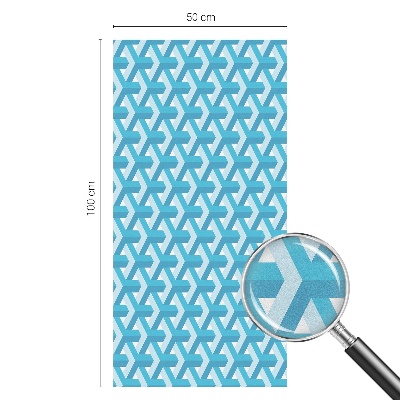 Neprůhledná fólie na sklo dveří Geometrické kostky