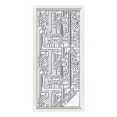 Privátní fólie na okno vitráž Technické téma