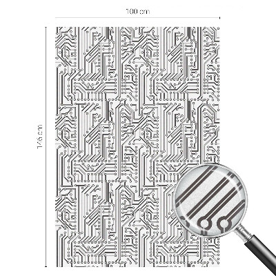 Privátní fólie na okno vitráž Technické téma