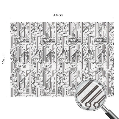 Privátní fólie na okno vitráž Technické téma