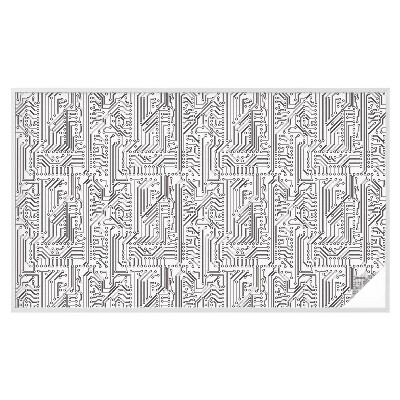 Privátní fólie na okno vitráž Technické téma