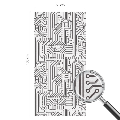 Privátní fólie na okno vitráž Technické téma