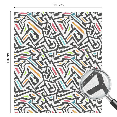 Dekorativní mléčná fólie na sklo Abstraktní geometrie