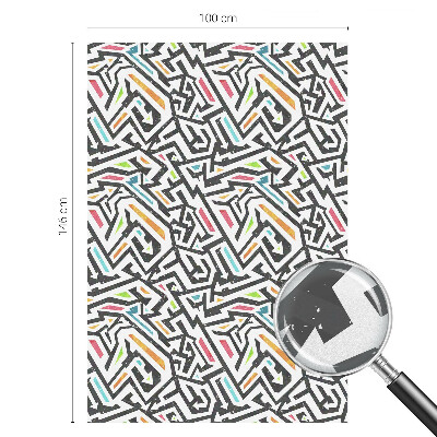 Dekorativní mléčná fólie na sklo Abstraktní geometrie