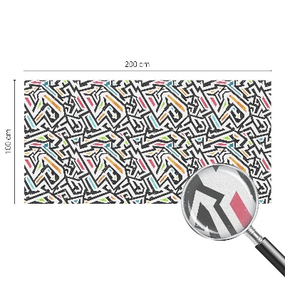 Dekorativní mléčná fólie na sklo Abstraktní geometrie