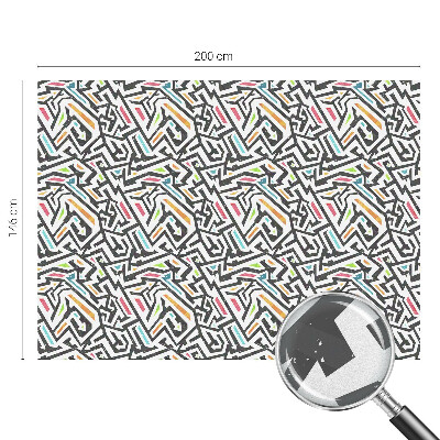 Dekorativní mléčná fólie na sklo Abstraktní geometrie