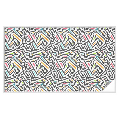 Dekorativní mléčná fólie na sklo Abstraktní geometrie