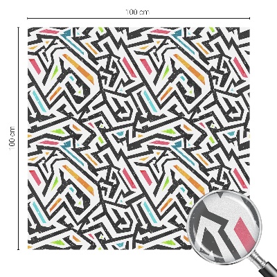 Dekorativní mléčná fólie na sklo Abstraktní geometrie