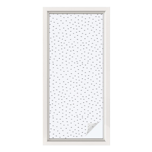 Privátní fólie na okno vitráž Geometrické trojúhelníky