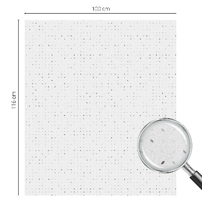 Dekorativní mléčná fólie na sklo Minimalistické tečky