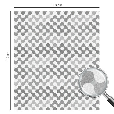 Privátní fólie na okno vitráž Geometrie vln