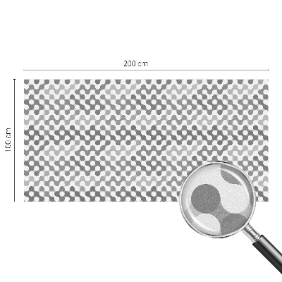 Privátní fólie na okno vitráž Geometrie vln
