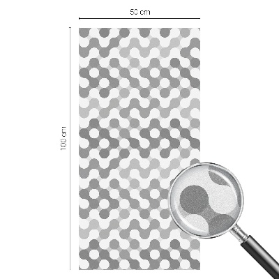 Privátní fólie na okno vitráž Geometrie vln