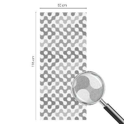 Privátní fólie na okno vitráž Geometrie vln