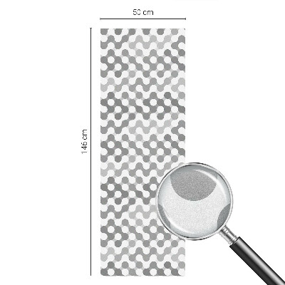 Privátní fólie na okno vitráž Geometrie vln