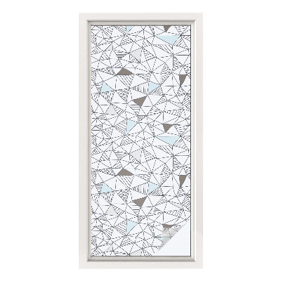 Neprůhledná fólie na sklo dveří Abstraktní tvary