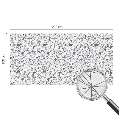 Neprůhledná fólie na sklo dveří Abstraktní tvary