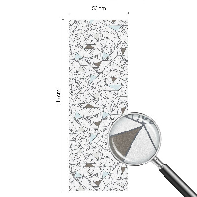 Neprůhledná fólie na sklo dveří Abstraktní tvary